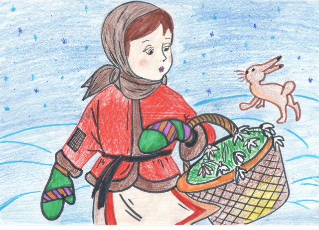 Рисунок маршак 12 месяцев